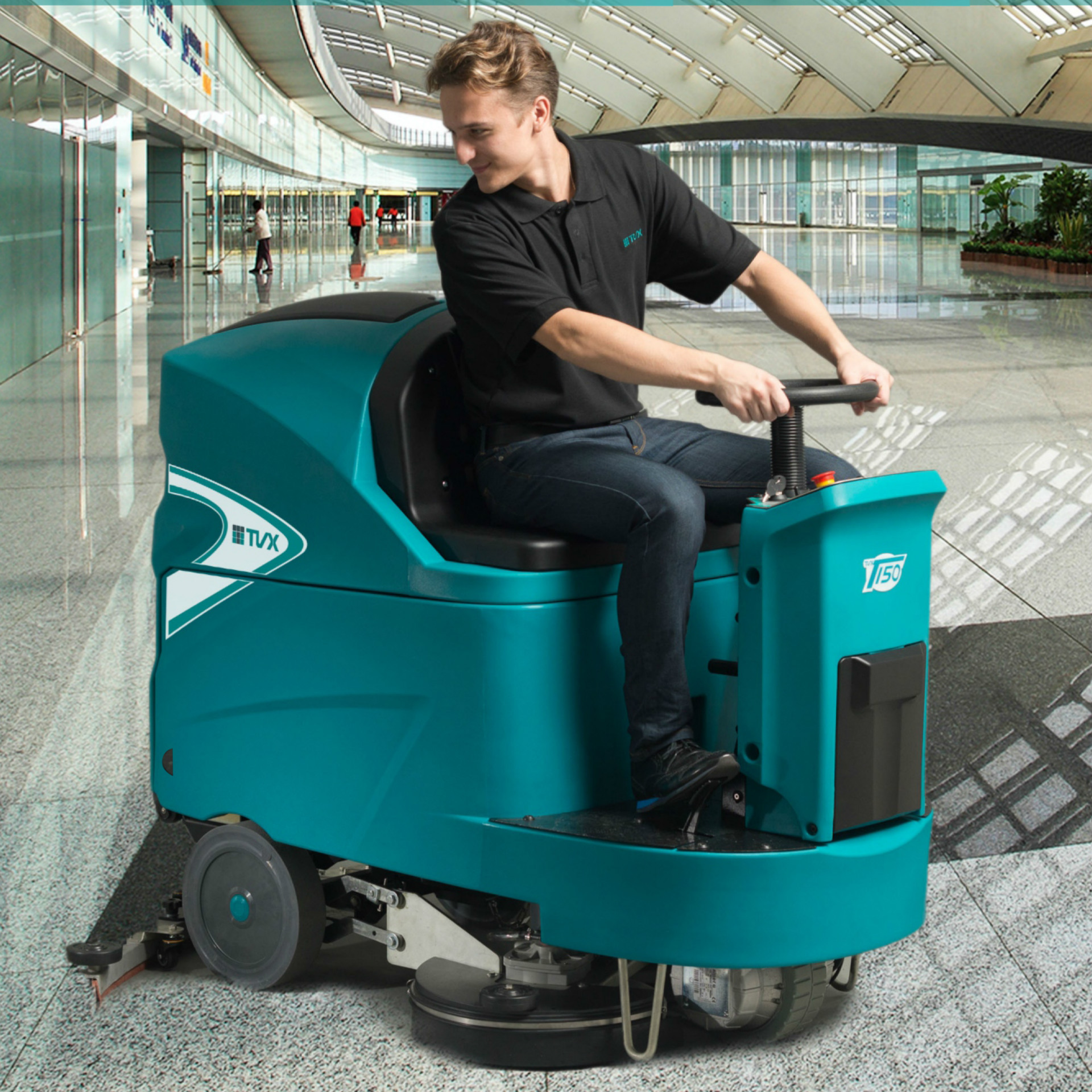 车间水泥地面用全自动洗地机 操场地面洗地机