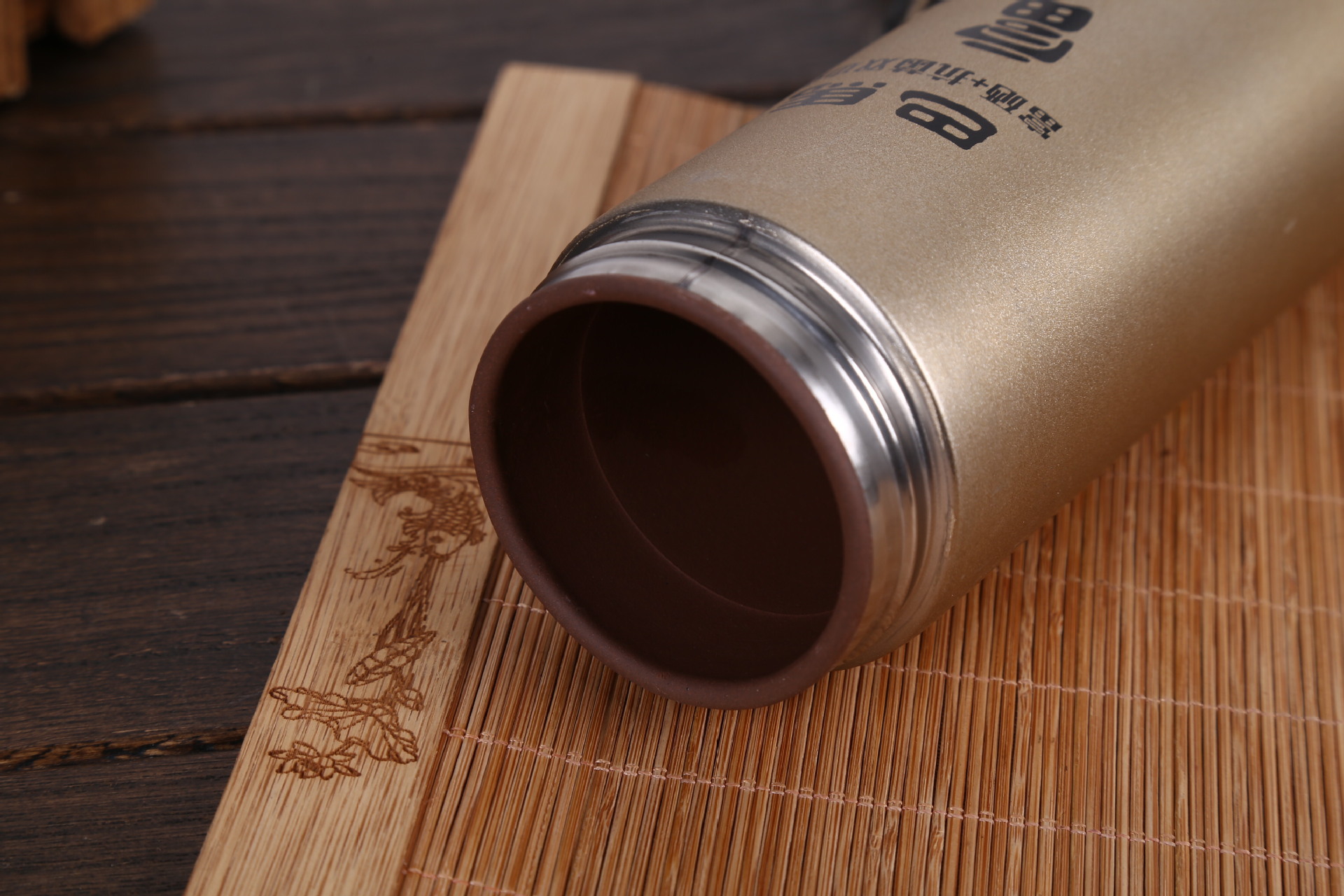 创意紫砂巴马富硒杯紫砂保温杯广告杯礼品水杯巴马富硒能量杯定制