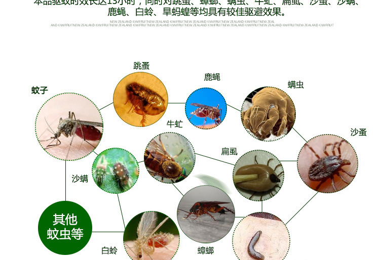 采用新生物技术工程制备而成,同时跳蚤,蟑螂,螨虫,牛虻,扁虱,沙蚤,鹿