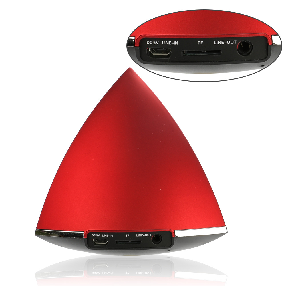 金字塔蓝牙音箱led灯插卡音箱低音炮便携电脑手机小音响一件代发