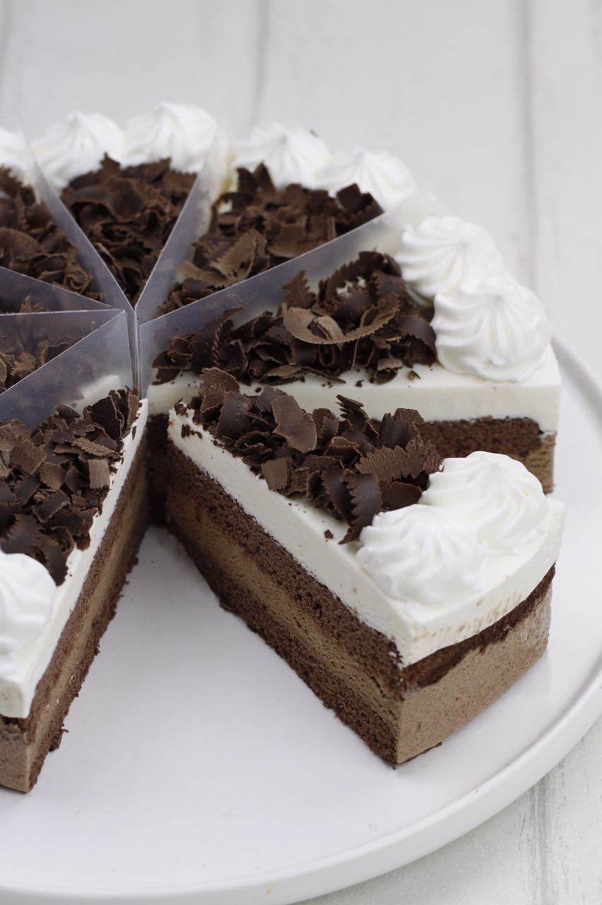 厂家直销生产双色巧克力慕斯蛋糕 西餐厅冷冻蛋糕专供 咖啡厅西点