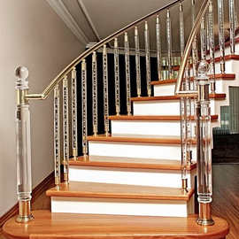 有机玻璃亚克力楼梯立柱 压克力楼楼扶手 亚克力楼梯有机玻璃饰品