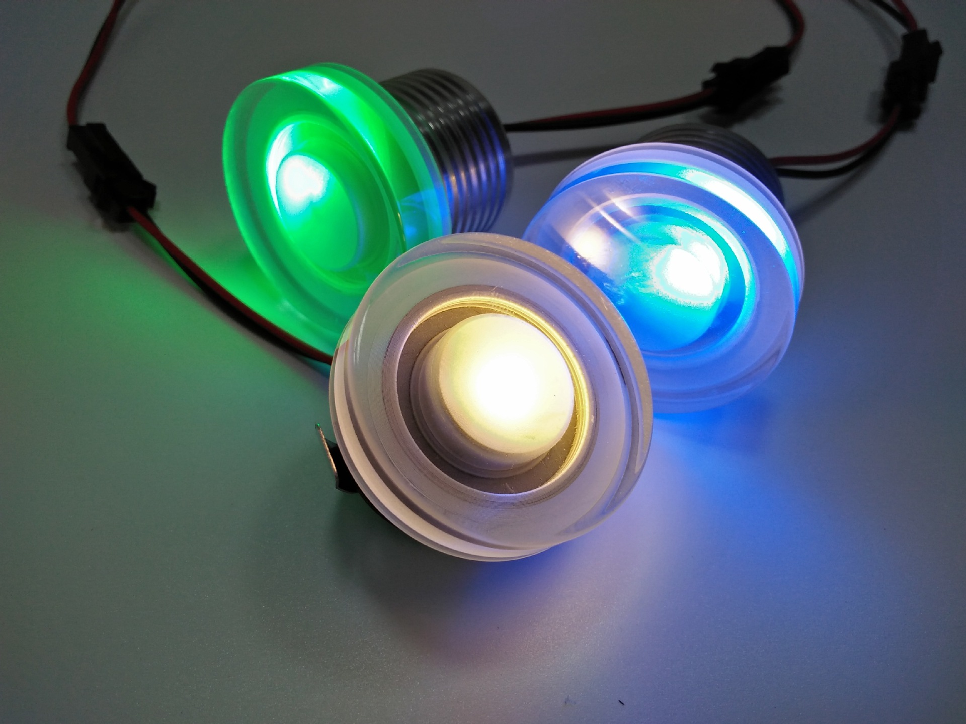 led橱窗射灯 牛眼灯 红蓝绿 展柜 k