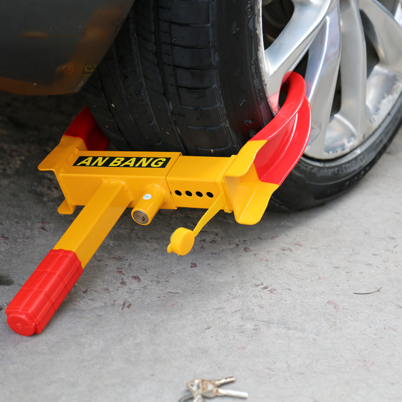 厂家直销安邦加厚车轮锁 汽车虎钳锁 汽车轮胎锁 夹子锁ab-2012