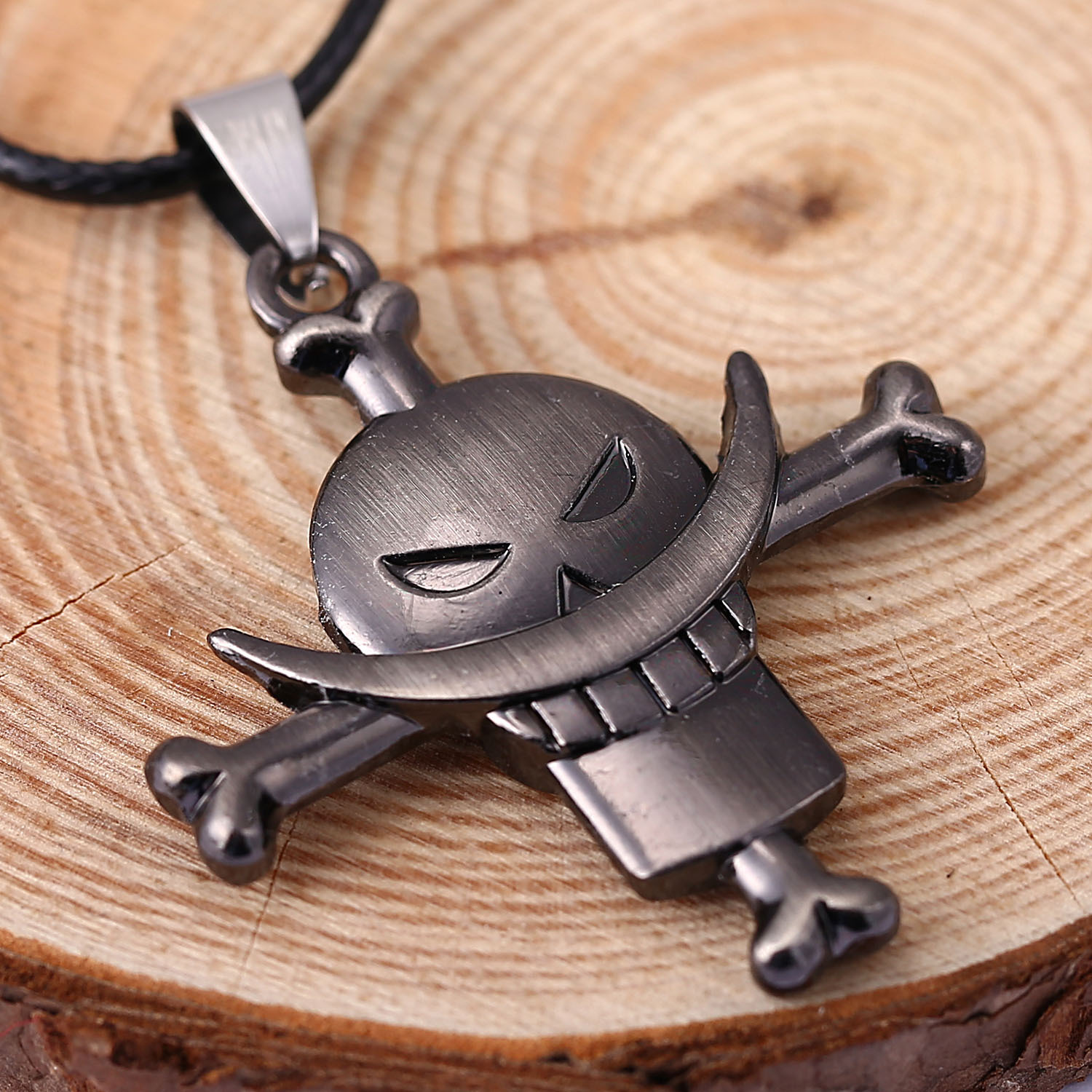 动漫周边饰品 海贼王 爱德华纽盖特 白胡子海贼团 骷髅项链