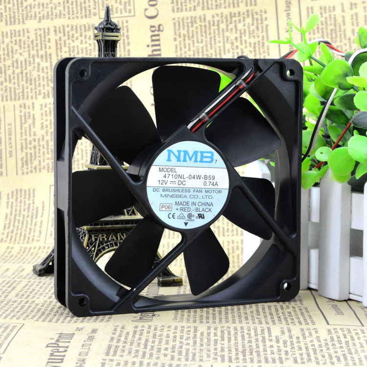 nmb 4015双滚珠dc12v交换机风扇1606kl-04w-b50显卡风扇 散热风扇