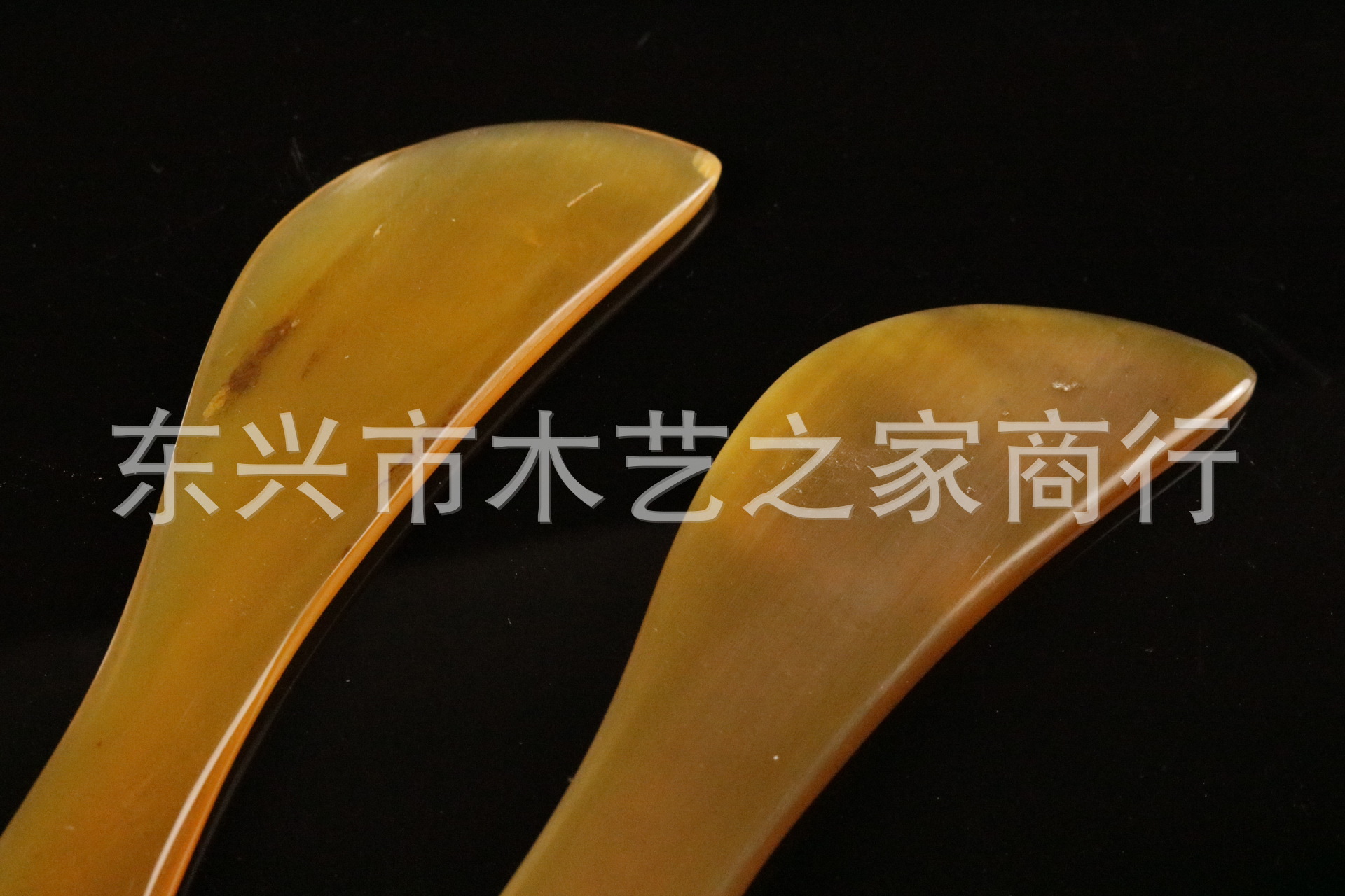 厂家直销牛角刮痧板 天然加厚牛角s形刮痧片