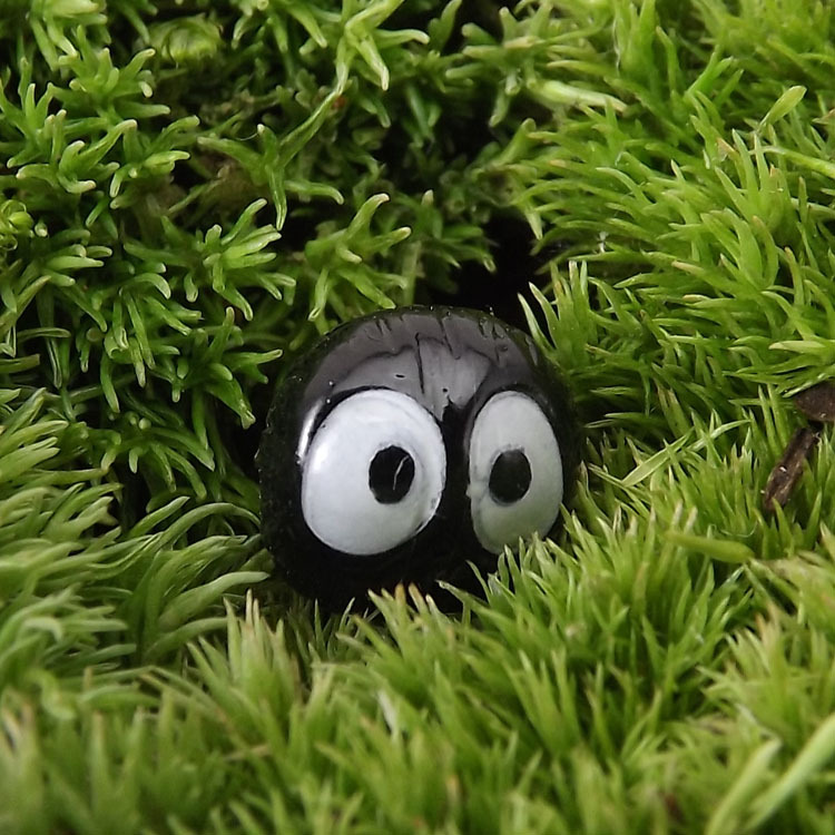 diy苔藓创意微景观摆件 树脂小黑煤球 装饰品配件 工艺品 wjg-127