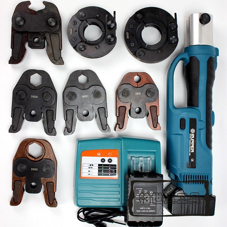 pz-1550充电式电动不锈钢管水管压管钳 电动卡压钳 dn15-50mm