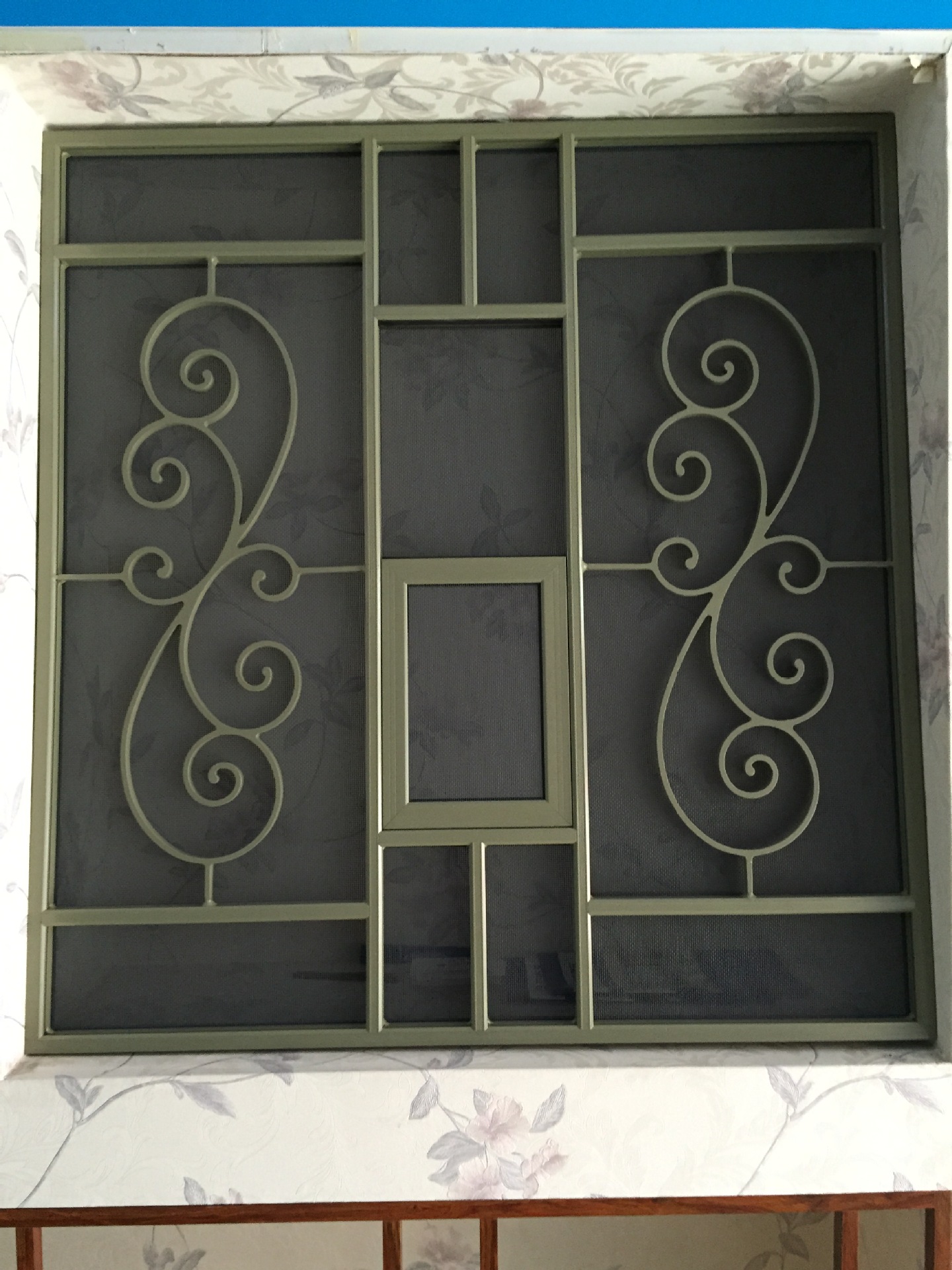 窗花带金刚网纱窗佛山纱窗纱门厂家