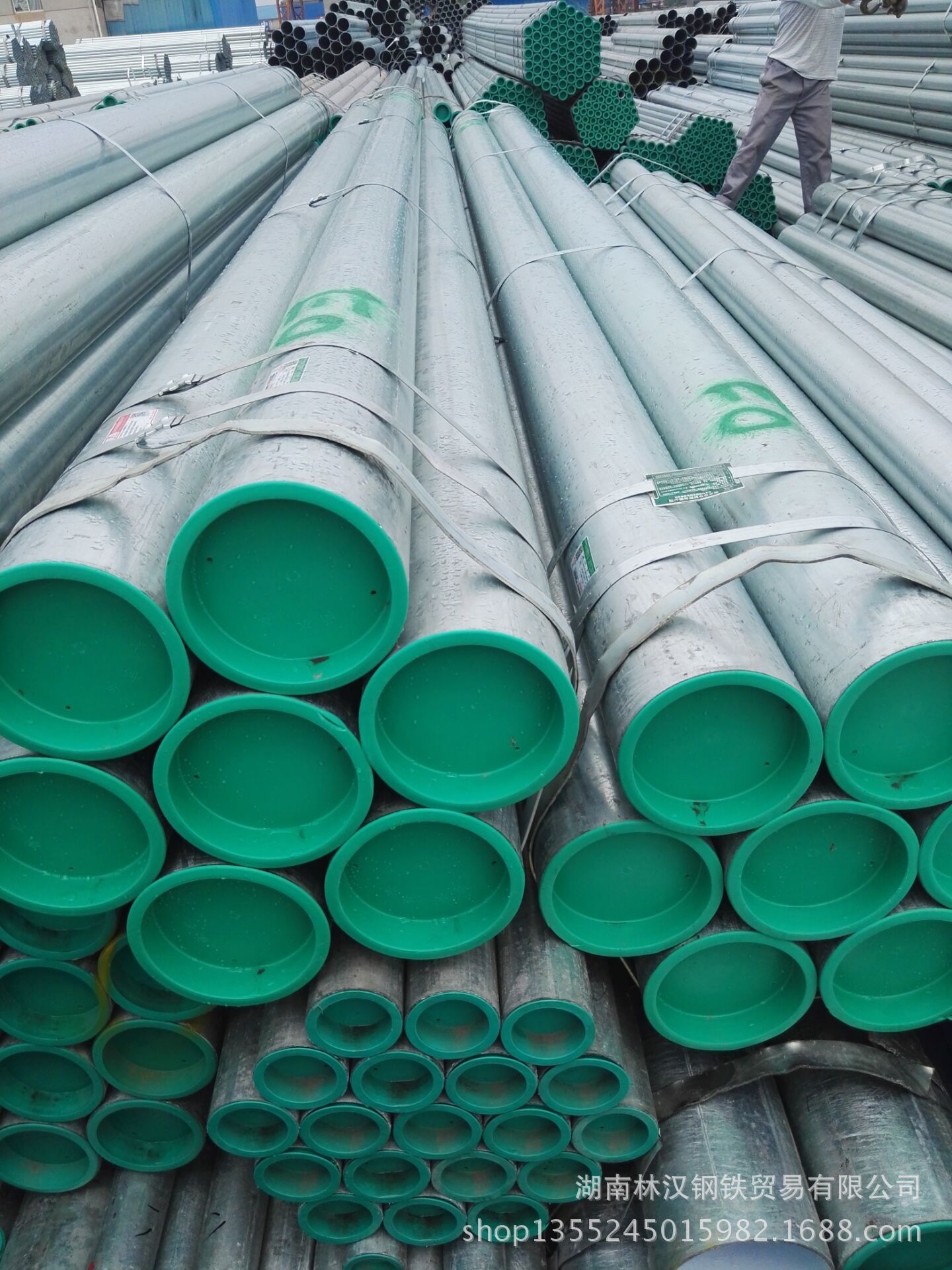 钢塑复合管】冷热水衬塑管 衡水华岐邯郸正大外镀锌内衬塑钢管-五阿哥