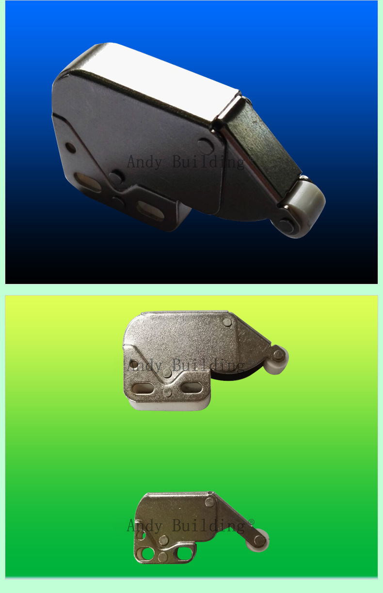 大号象鼻锁 衣柜橱柜门锁 铁制大象鼻锁配件反弹自锁器厂家直销