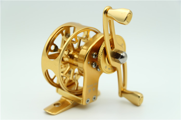 速比自动排线轮倍速轮绕线轮飞钓轮前打轮金属渔线轮鱼轮批发