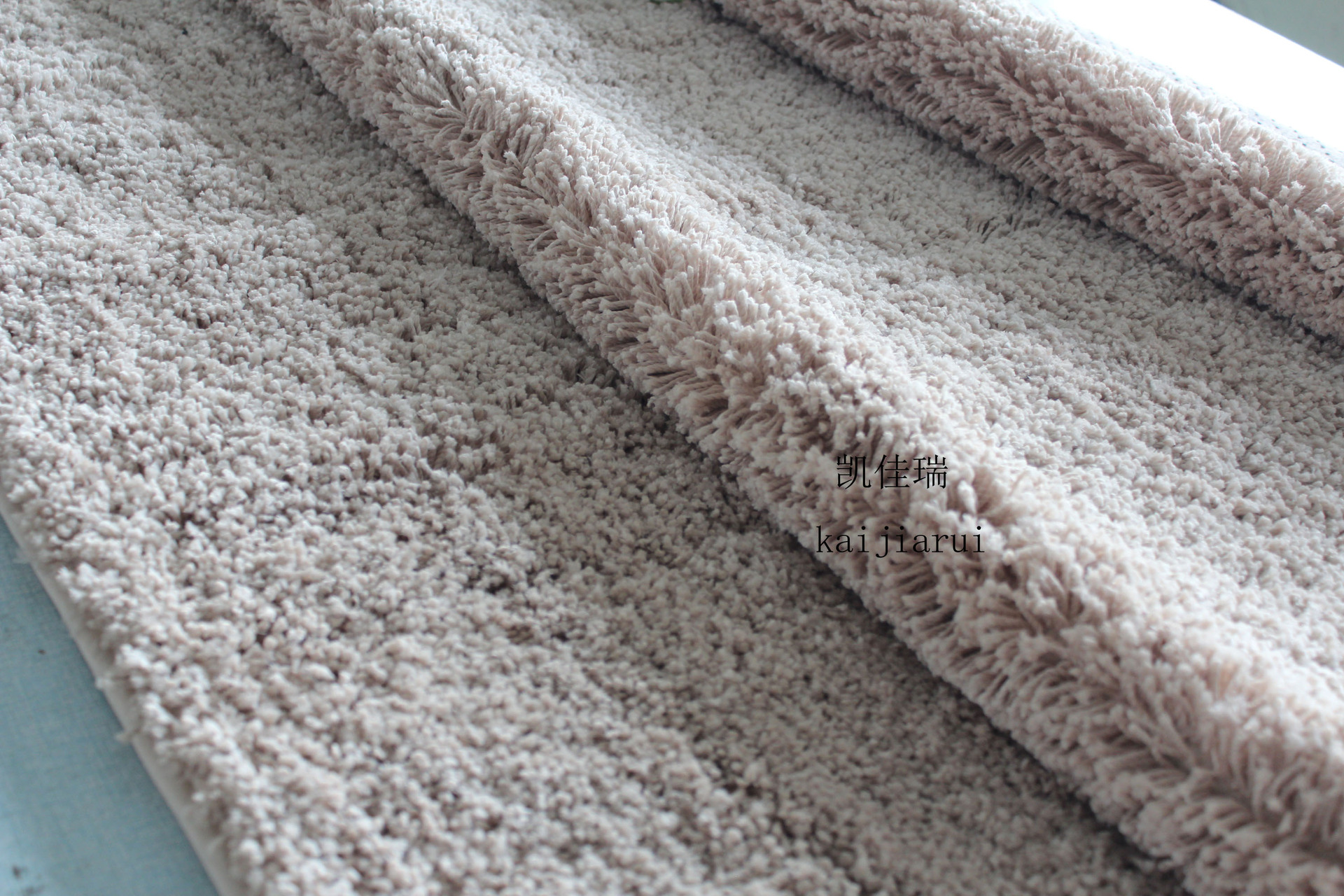 厂家出口 簇绒无纺布长毛绒地毯地垫客厅卧室吸水防滑垫可定制