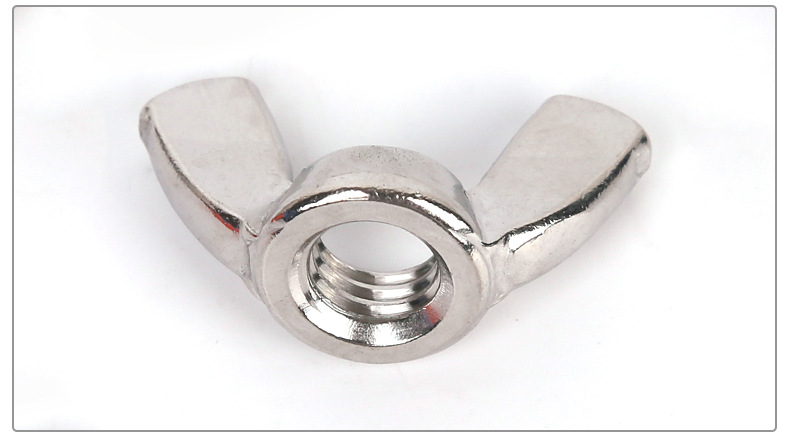 gb62 304不锈钢蝶型螺母元宝螺帽手拧羊角螺丝帽m3m4m5m6m8m10m16