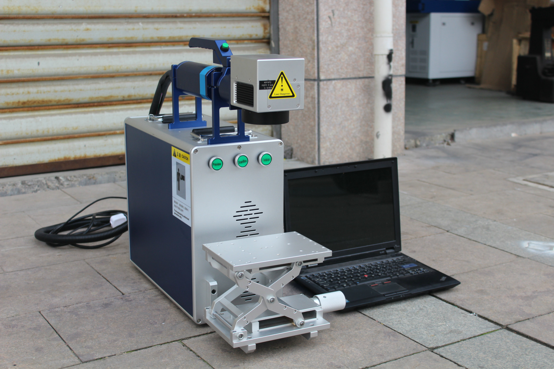 光纤激光打标机 手提式小型激光打标机 金属刻字标记机 包邮