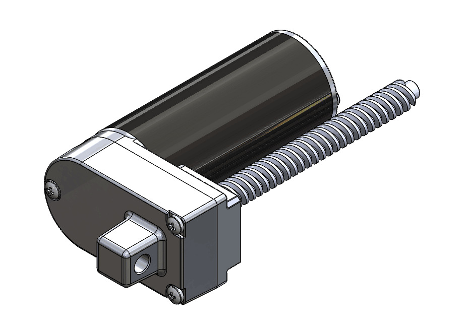 24v直流永磁有刷直流马达带螺杆电机带丝杆 电动推杆丝杆马达批发