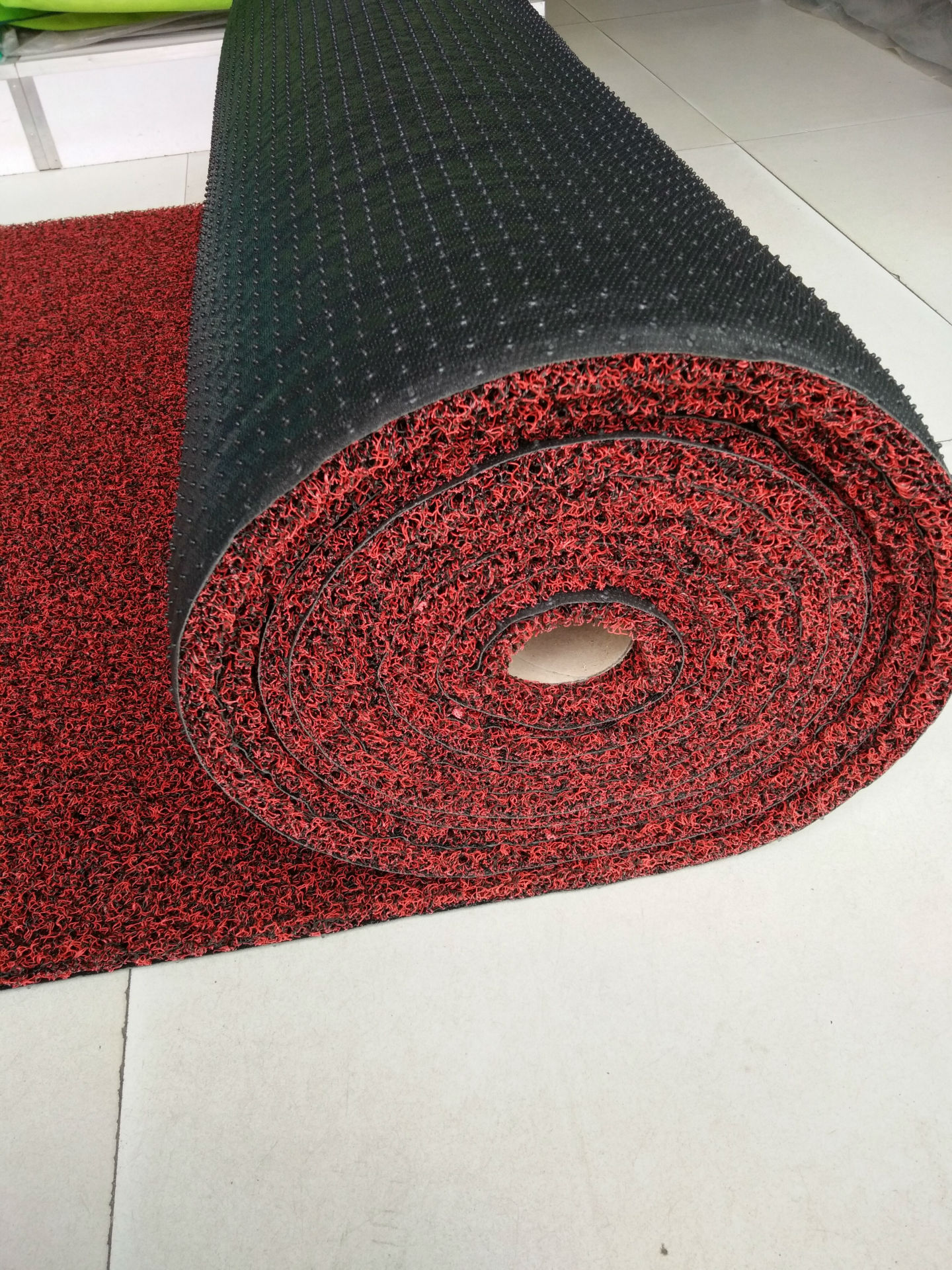 厂家批发汽车丝圈脚垫大卷薄款15mm丝圈 环保丝圈脚垫卷材9m