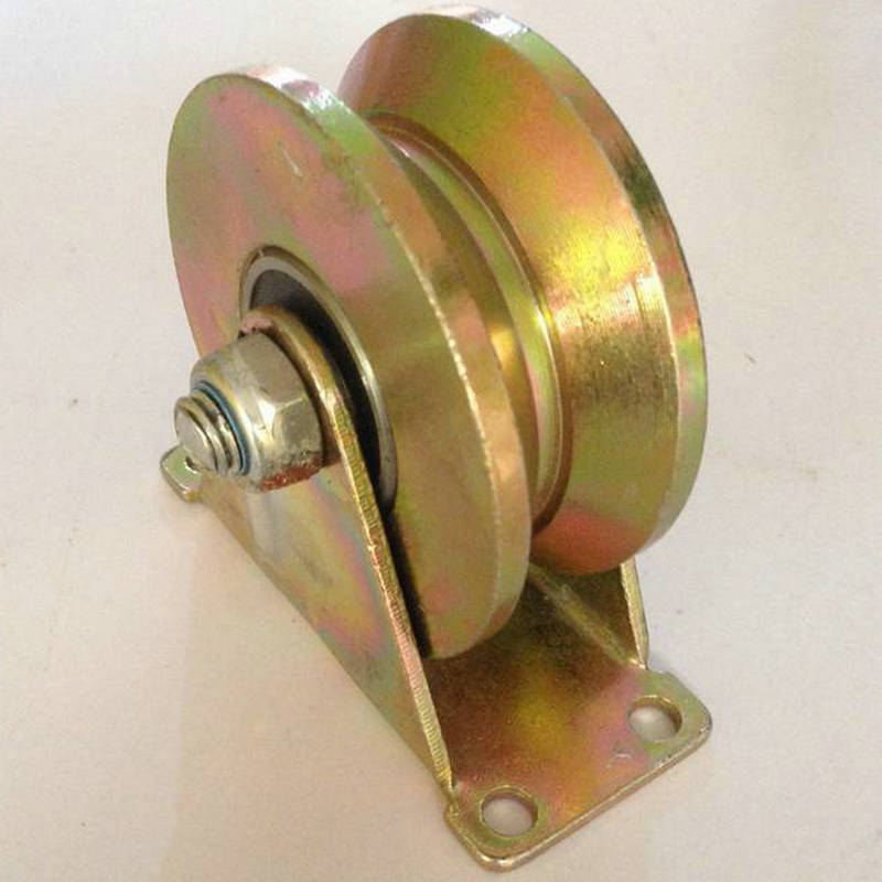 供应滑轮 架轮v型铁轨道金属移门下滑轮 五金批发厂家直销