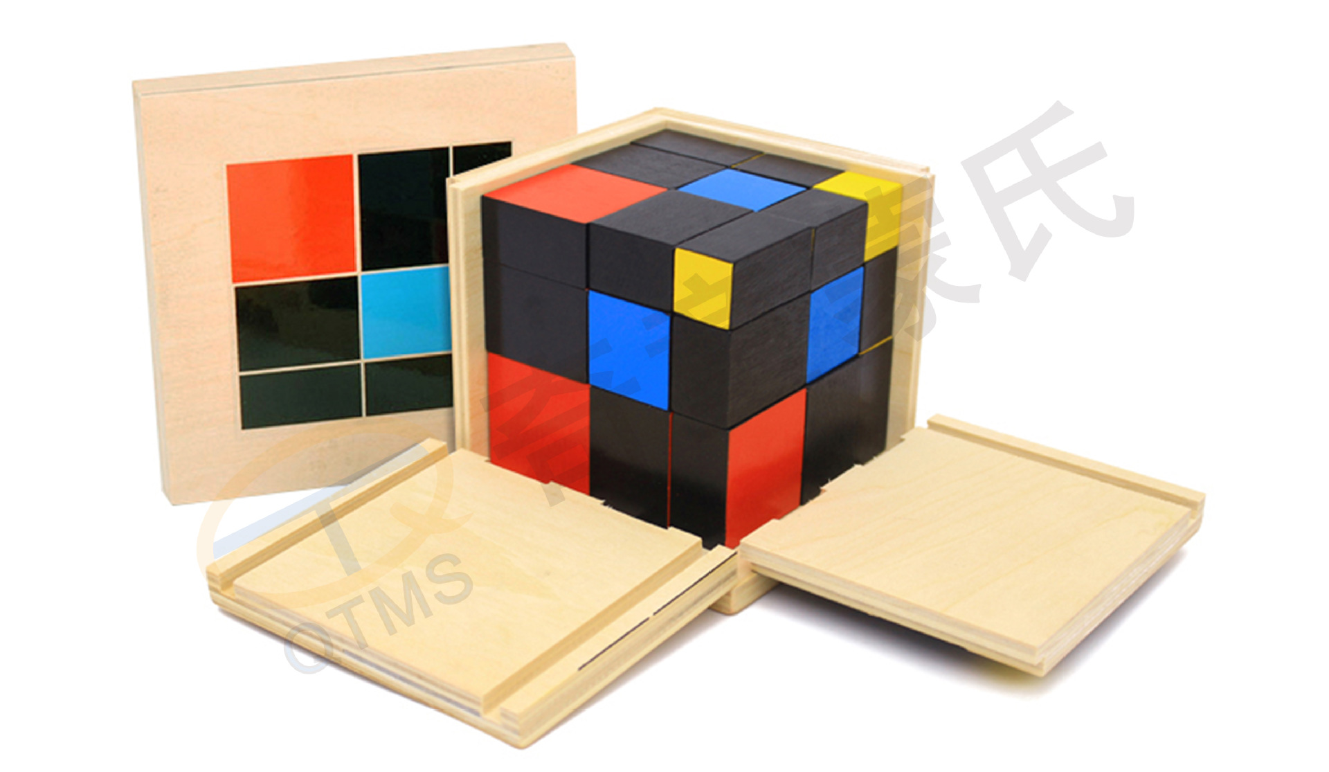 厂家直销 三项式 蒙台梭利感官教具婴幼儿童专业早教益智玩具