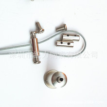 镀锌铁丝钢丝绳锁线器穿压铜件铝扣不锈钢丝绳控制线 器械控制线