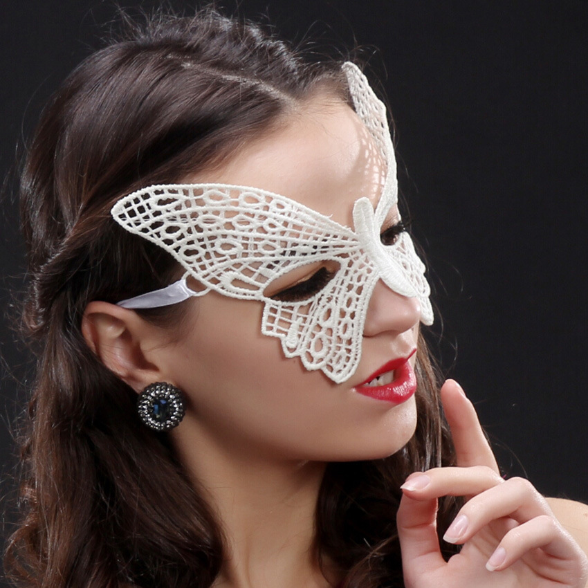 性感蕾丝情趣面具 化妆舞会蝴蝶眼罩写真摄影黑色眼罩 成人情趣品