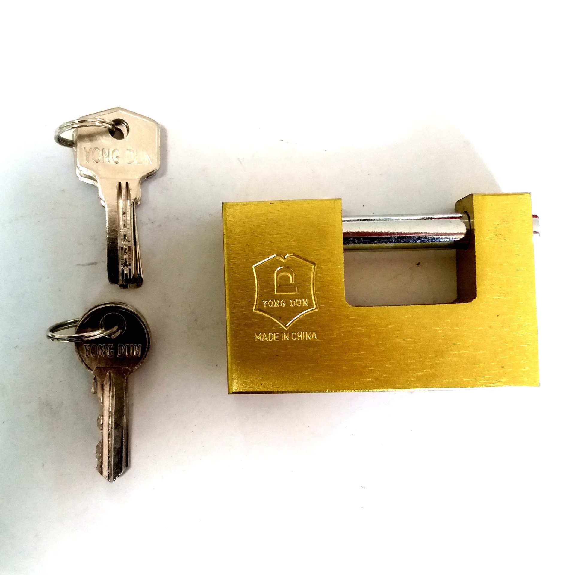 厂家直销三盾牌920#电镀分体锁8字全铜锁芯家用仓库挂锁