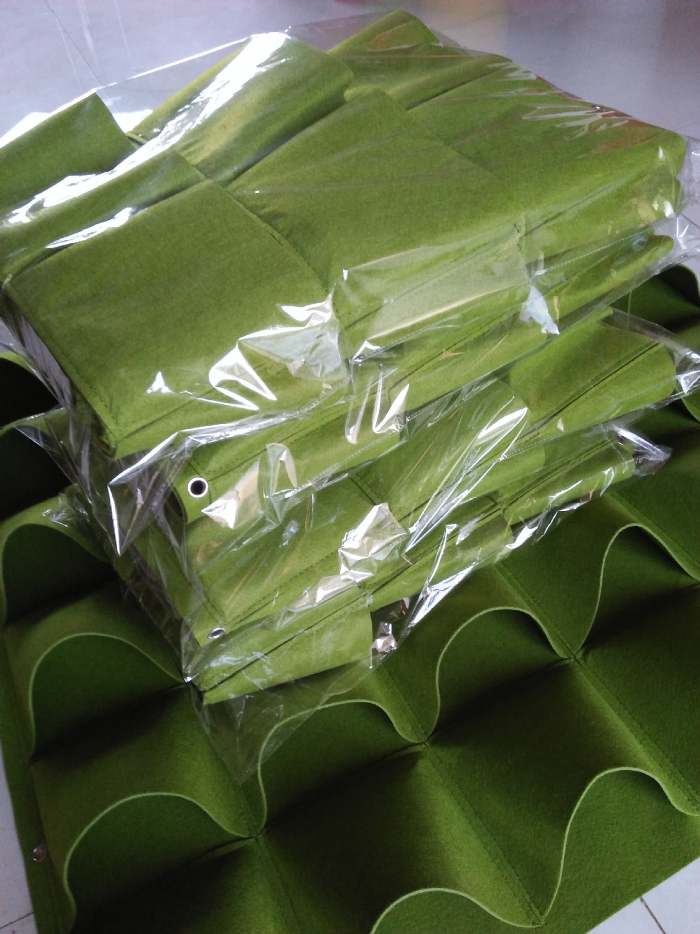 订做立体毛毡室内室外种植袋 平口毛毡植物袋 毛毡植物收纳袋