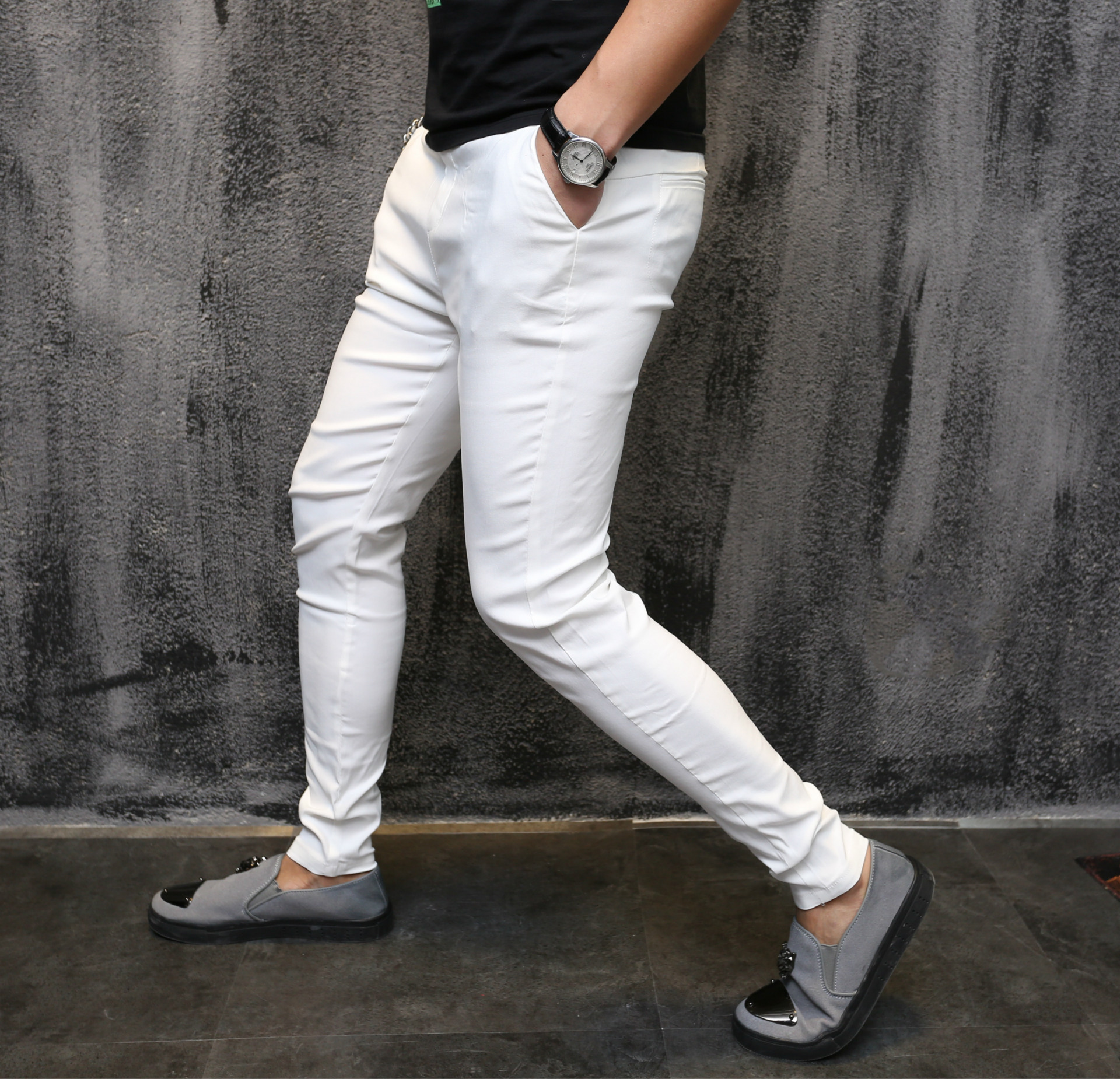 快手红人同款休闲时尚裤子刘叉叉猴哥修身小