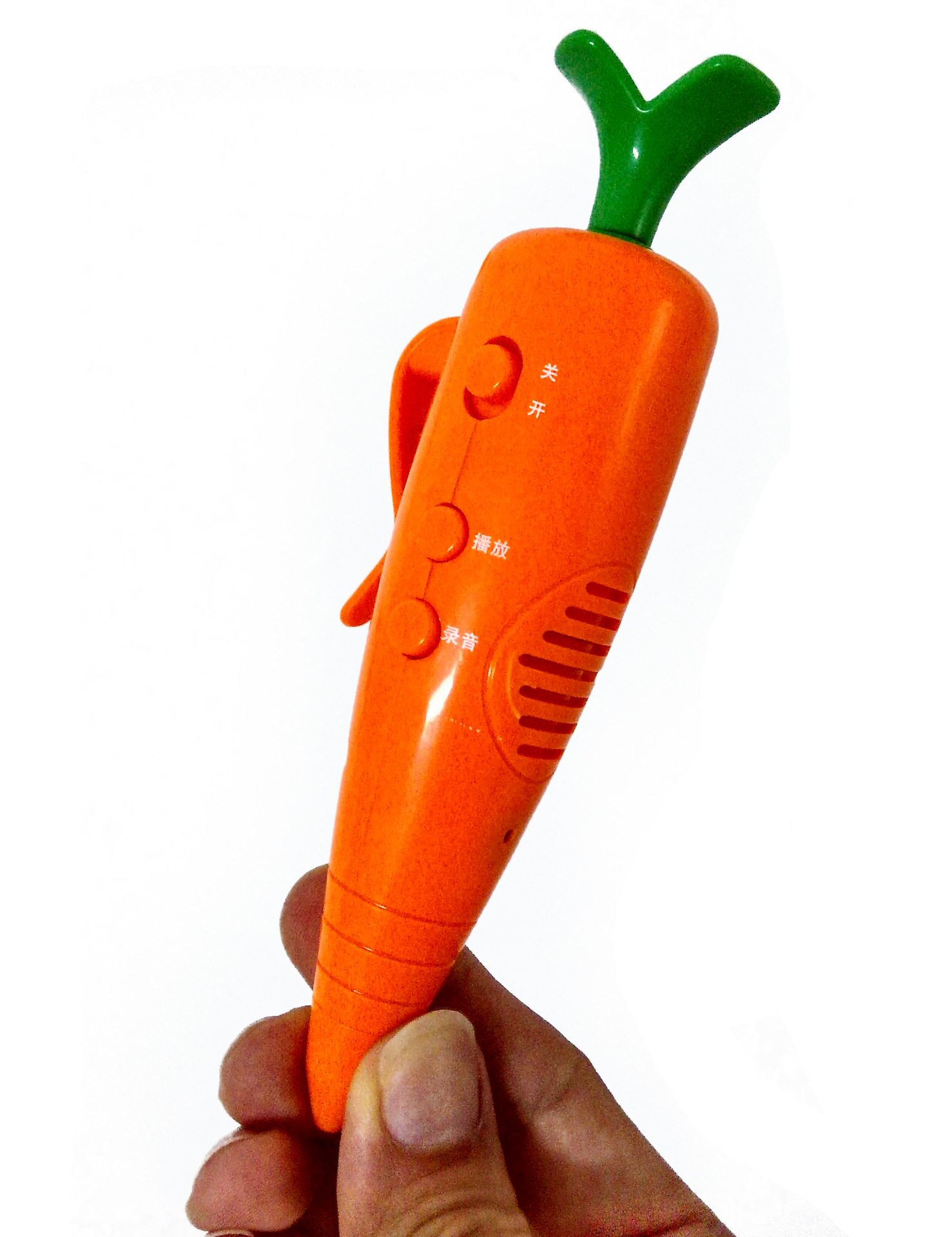 批发 疯狂动物城胡萝卜录音写字笔 朱迪警官录音笔 带徽章送电池