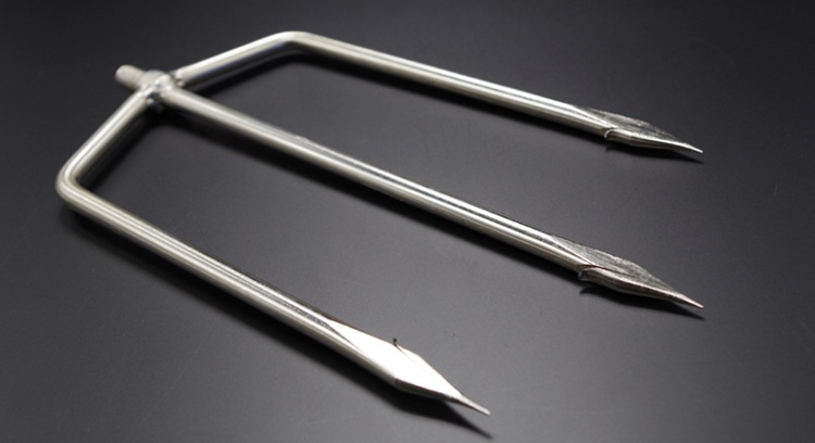 厂家直销 特价不锈钢3齿大倒刺鱼叉渔叉 三齿叉 鱼叉头 三齿渔叉