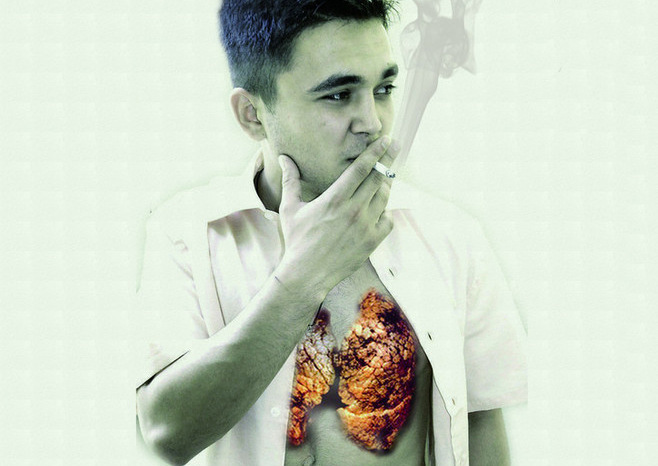 当然少不了借烟消愁的,和借酒消愁的没两样,只是前者是烟民,后者是