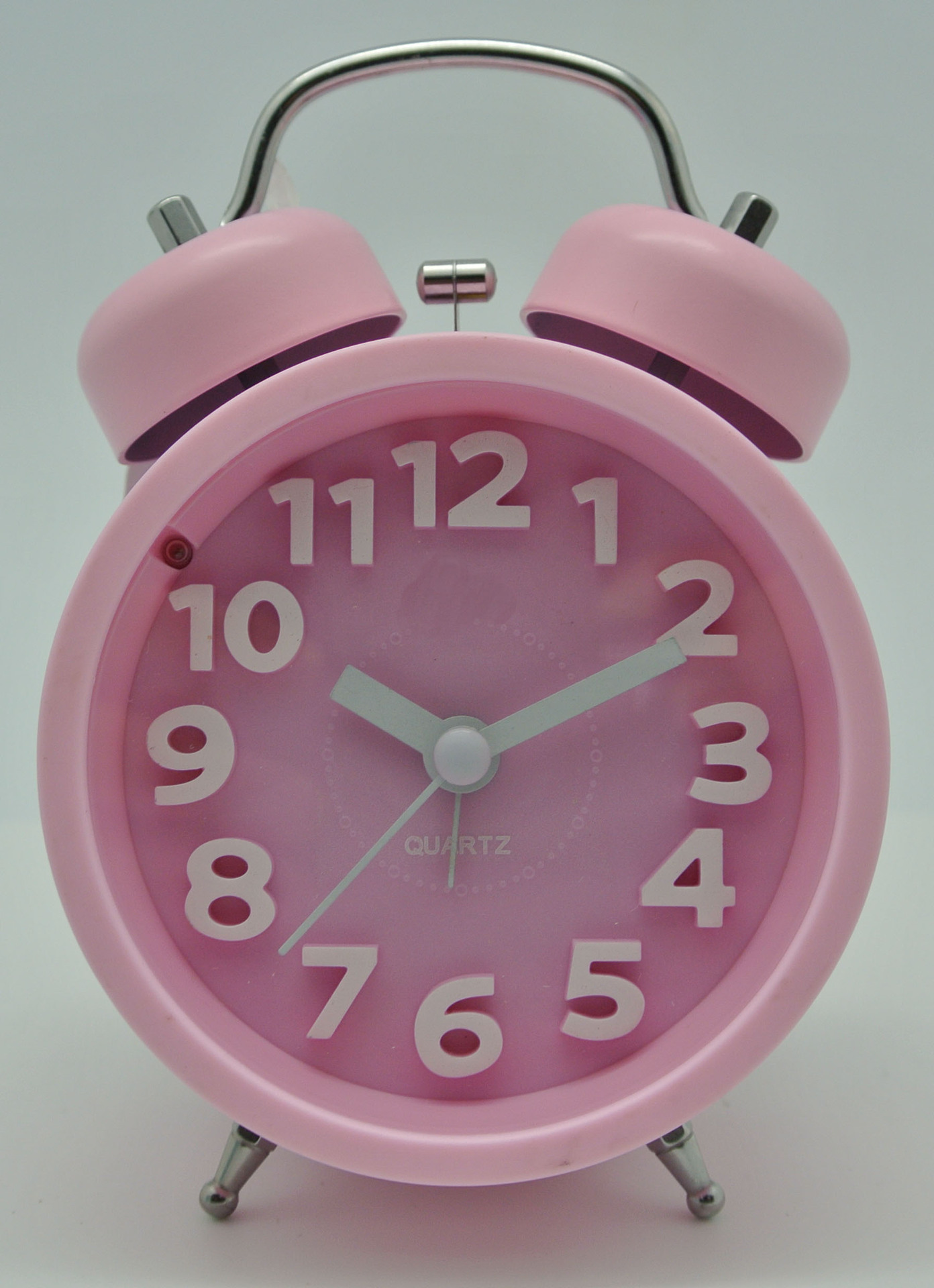 儿童闹钟3寸半打铃钟 糖果色静音带灯 扫描机芯 立体3d彩色闹钟