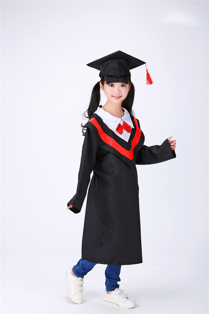 儿童演出服装幼儿舞蹈服博士服小学生毕业礼服幼儿园学士服博士帽