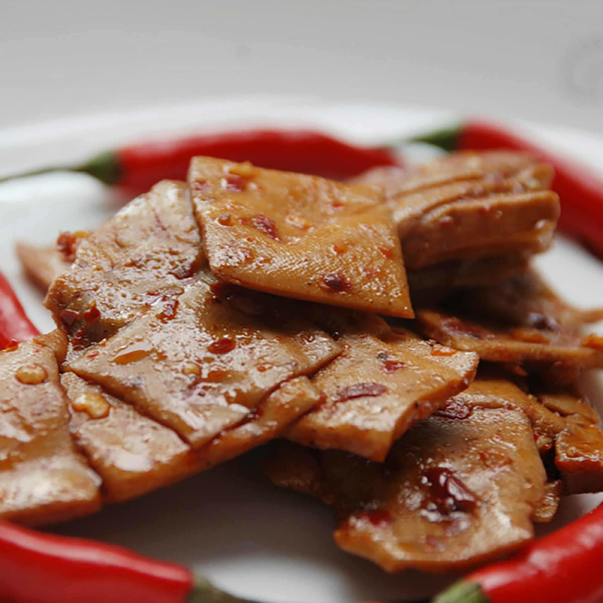 泰山特产 庞香斋休闲即食香菇豆干产品 烧烤味 70克/袋 句号代言