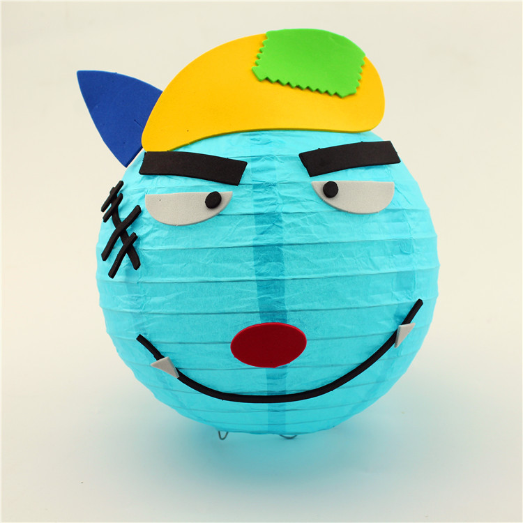 卡通灯笼8寸手工纸灯笼幼儿园交作业diy灯笼中秋节灯笼 - 工艺品批发