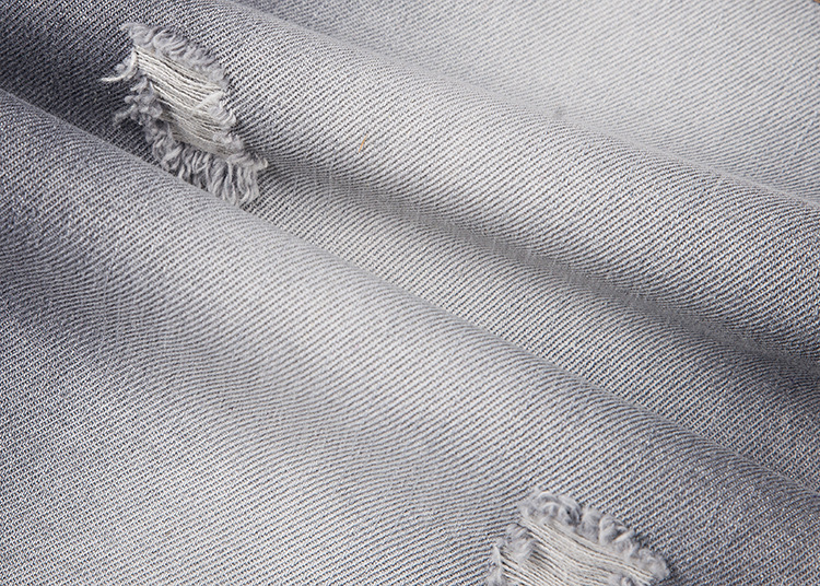 秋季新款82*46涤棉牛仔布料 斜纹灰色-牛仔面料