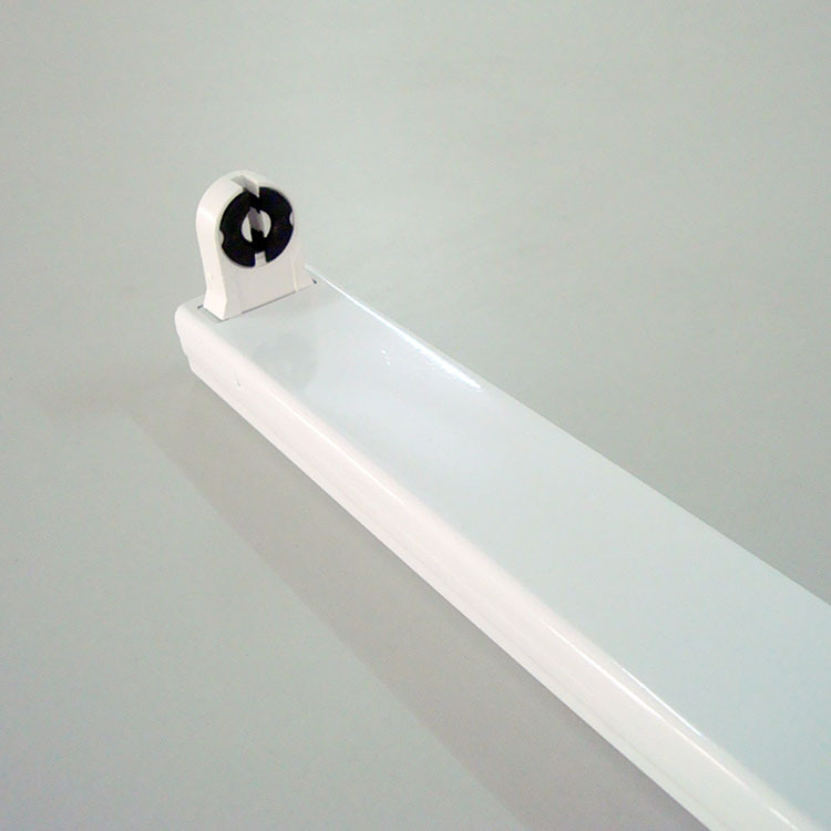 4厚铁皮单端供电支架t8单管吊装吸顶装灯管支架