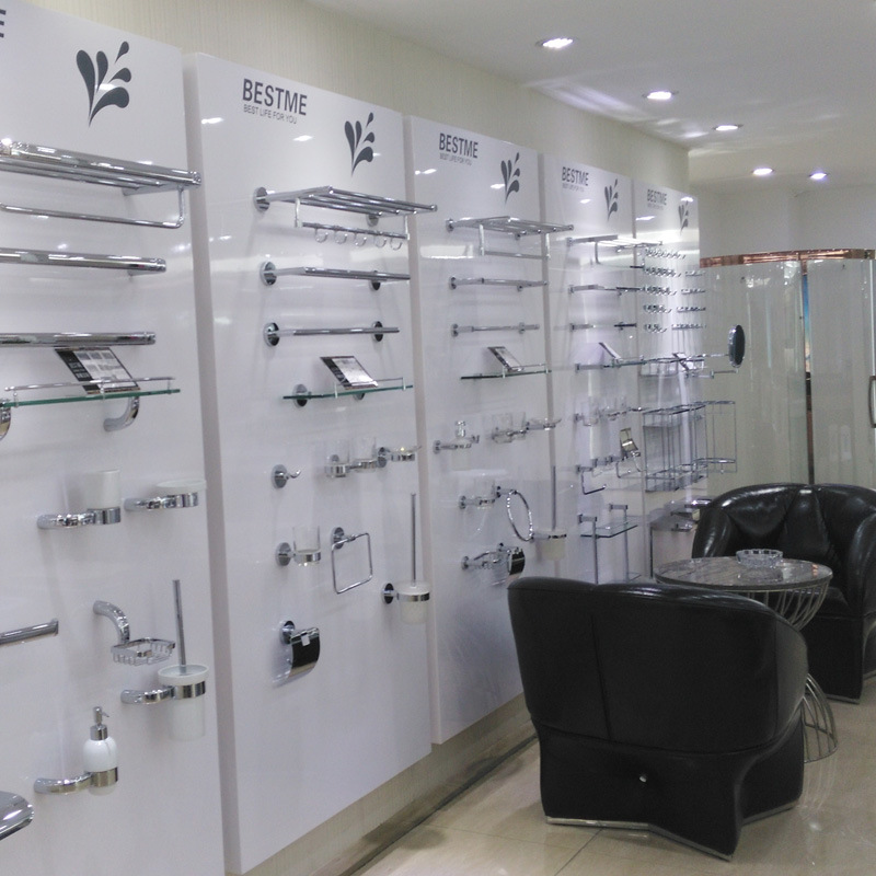 龙头五金展示板 卫浴产品展示架 花洒展板展架 高档烤漆展柜定制