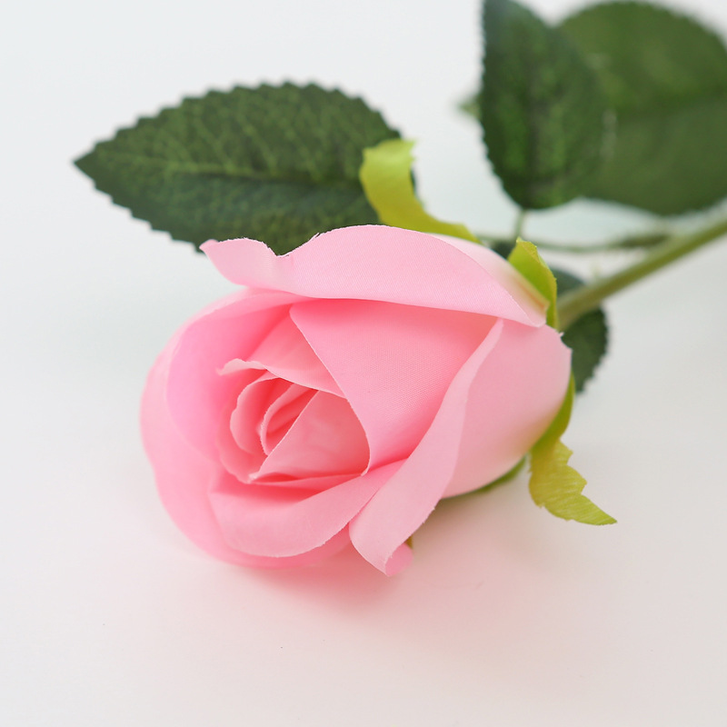 仿真玫瑰花束单支 婚庆假花绢布丝网花家居装饰花插 厂家直销批发