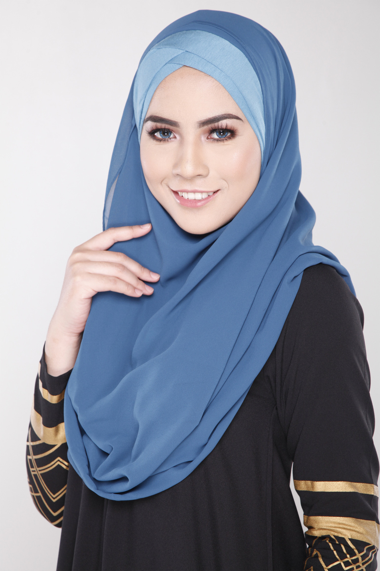 庄重之美~穆斯林女百搭头巾方便盖头纱巾