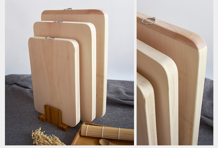 柳木菜板实木整木面板粘板长方形砧板大号厨房家用切菜板 案板