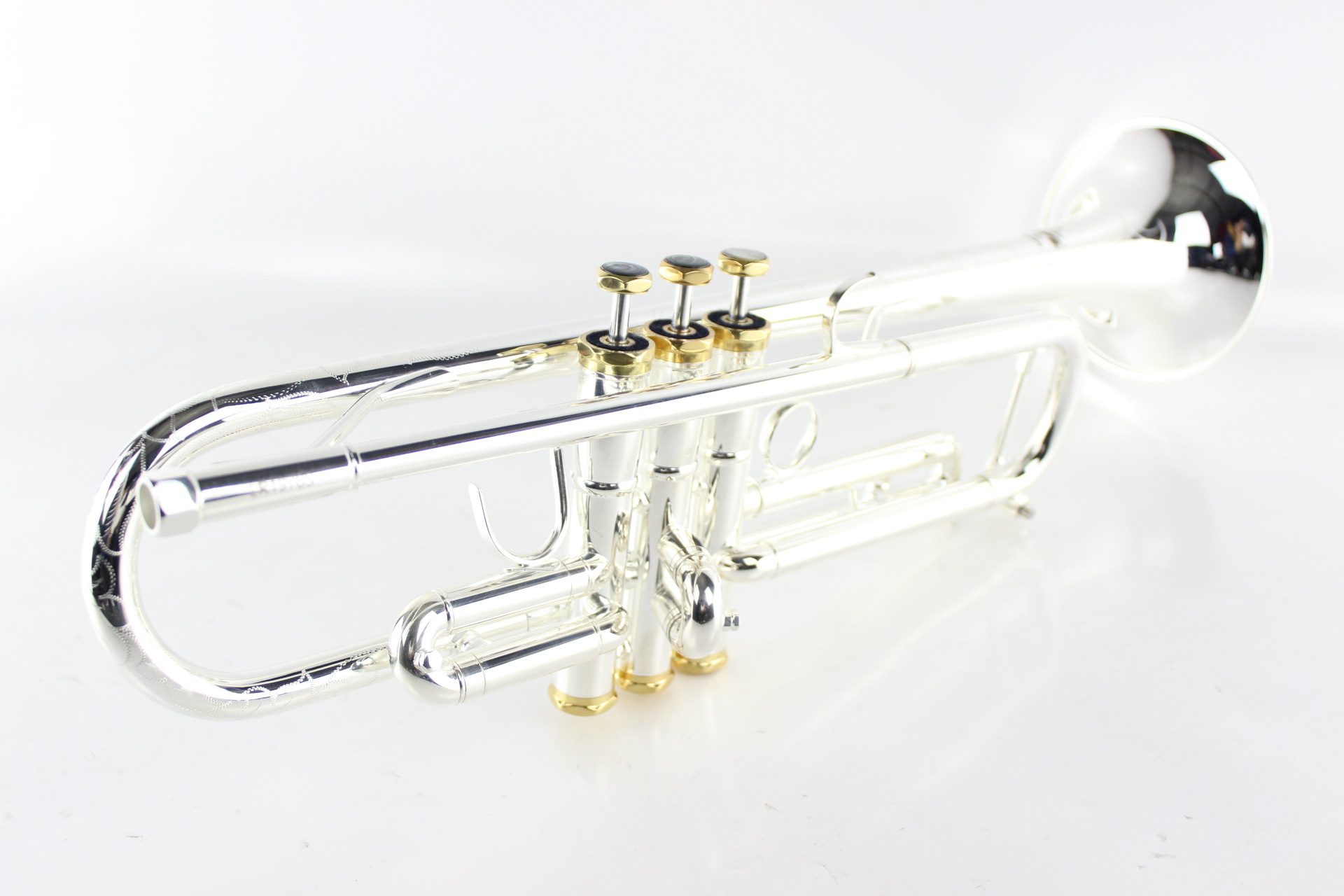 西洋吹奏197gs款专业镀银小号 4键全银高音197gs小号厂家直销
