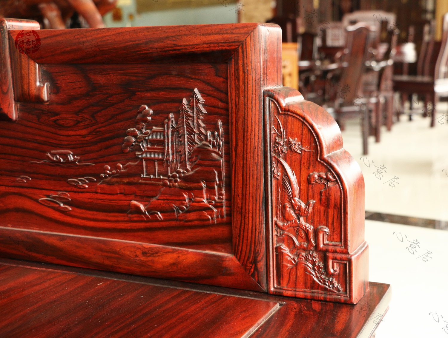 南美酸枝/黑酸枝 明清古典红木罗汉床 实木中式家具床