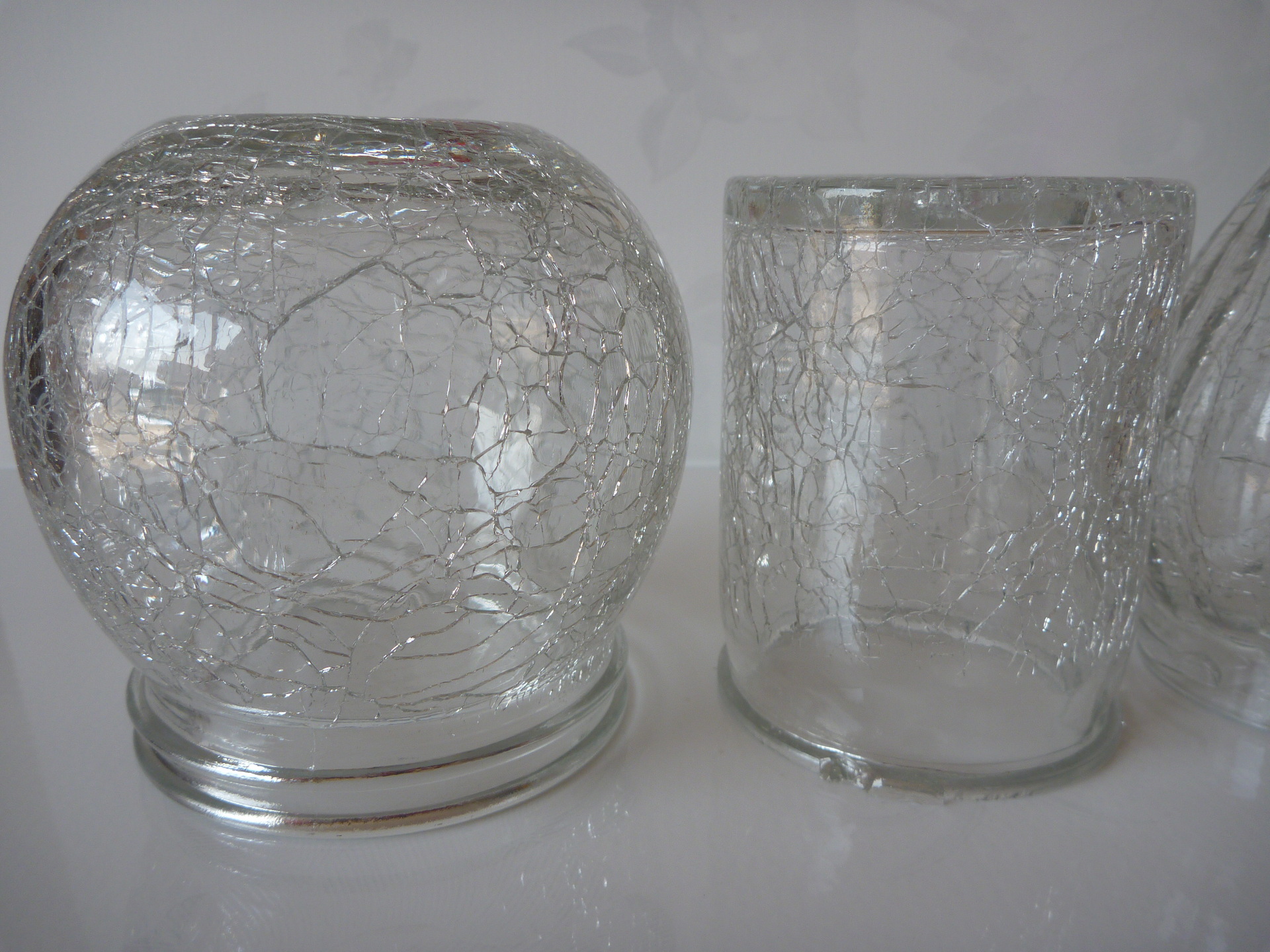 冰裂玻璃灯罩 创意装饰灯罩 吹制玻璃灯罩 玻璃工艺品 玻璃瓶厂