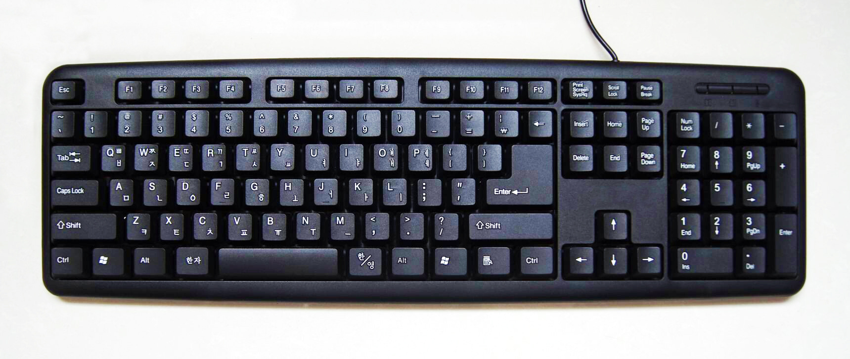 键盘工厂韩文键盘出口韩国usbps2键盘koreankeyboard