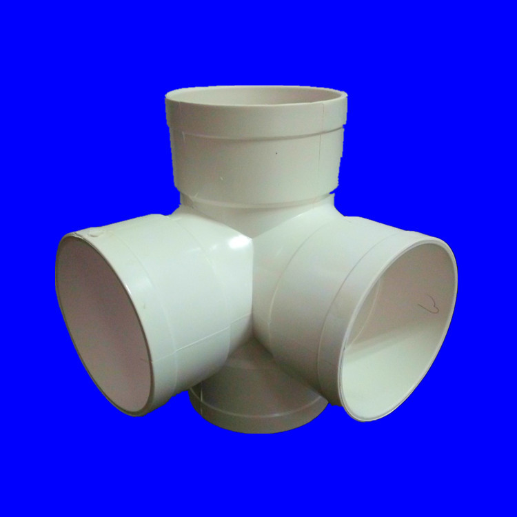 厂家生产订做各种型号pvc直角四通 各中种塑料管件产品 排水管件