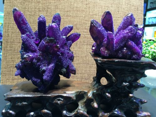 巴西天然紫晶簇摆件收藏镇宅佳品水晶原石消磁防辐射