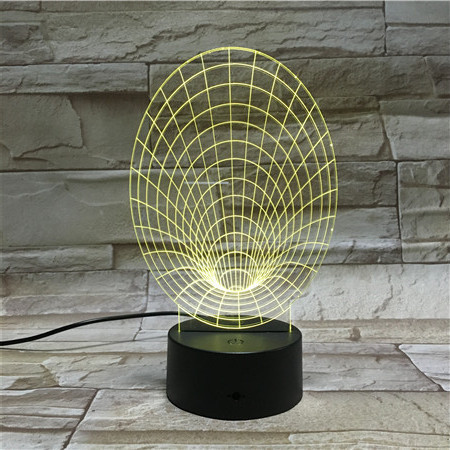 2016新款抽象视觉灯喇叭小夜灯多彩多色usb台灯led酒柜灯衣柜灯