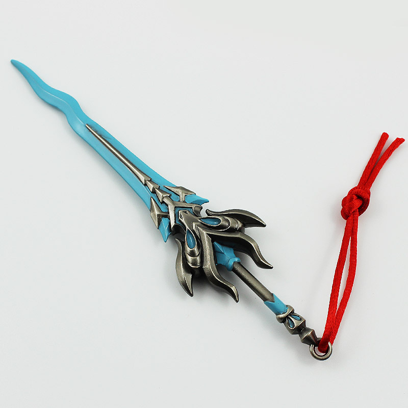 王者周边 荆轲 刘邦 李白 吕布 花木兰16厘米武器 合金兵器